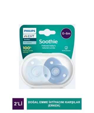 Philips Avent Soothie 2'li Emzik ( Erkek ) SCF099/21 0-6 Ay