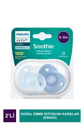 Philips Avent Soothie 2'li Emzik ( Erkek ) SCF099/21 0-6 Ay