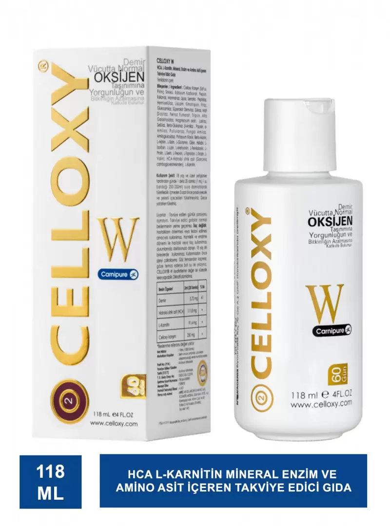 Celloxy Oksijen W 118 ml