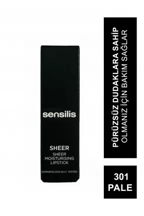 Sensilis Sheer Moisturizing Lipstick Ruj 301 ( Pale ) 3,5 ml