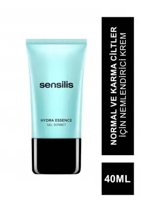 Sensilis Hydra Essence Gel Sorbet 40 ml-Normal Ve Karma Ciltler İçin Nemlendirici Krem (S.K.T 07-2024)