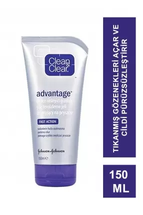 Clean & Clear Advantage Akne Karşıtı Yüz Temizleme Jeli 150 ml