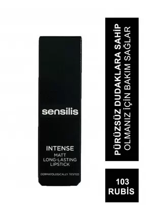 Sensilis Intense Matt Long-Lasting Lipstick Ruj 103 Rubis 3,5 ml