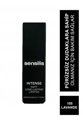 Sensilis Intense Matt Long-Lasting Lipstick Ruj 105 ( Lavande ) 3,5 ml