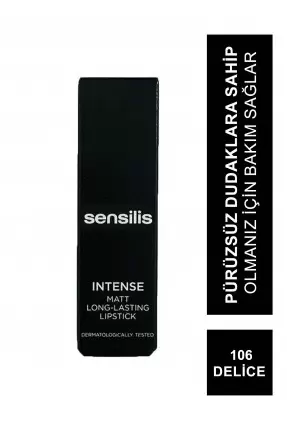 Sensilis Intense Matt Long-Lasting Lipstick Ruj 106 ( Delice ) 3,5 ml