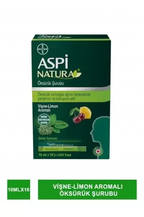 Aspi Natura 10mlX16 Likit Saşe - Vişne-Limon Aromalı