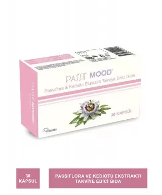 Passif Mood Passiflora Ekstraktı Takviye Edici Gıda 30 Kapsül