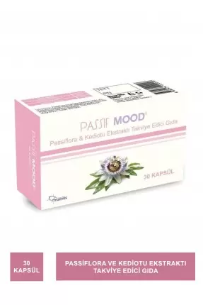 Passif Mood Passiflora Ekstraktı Takviye Edici Gıda 30 Kapsül