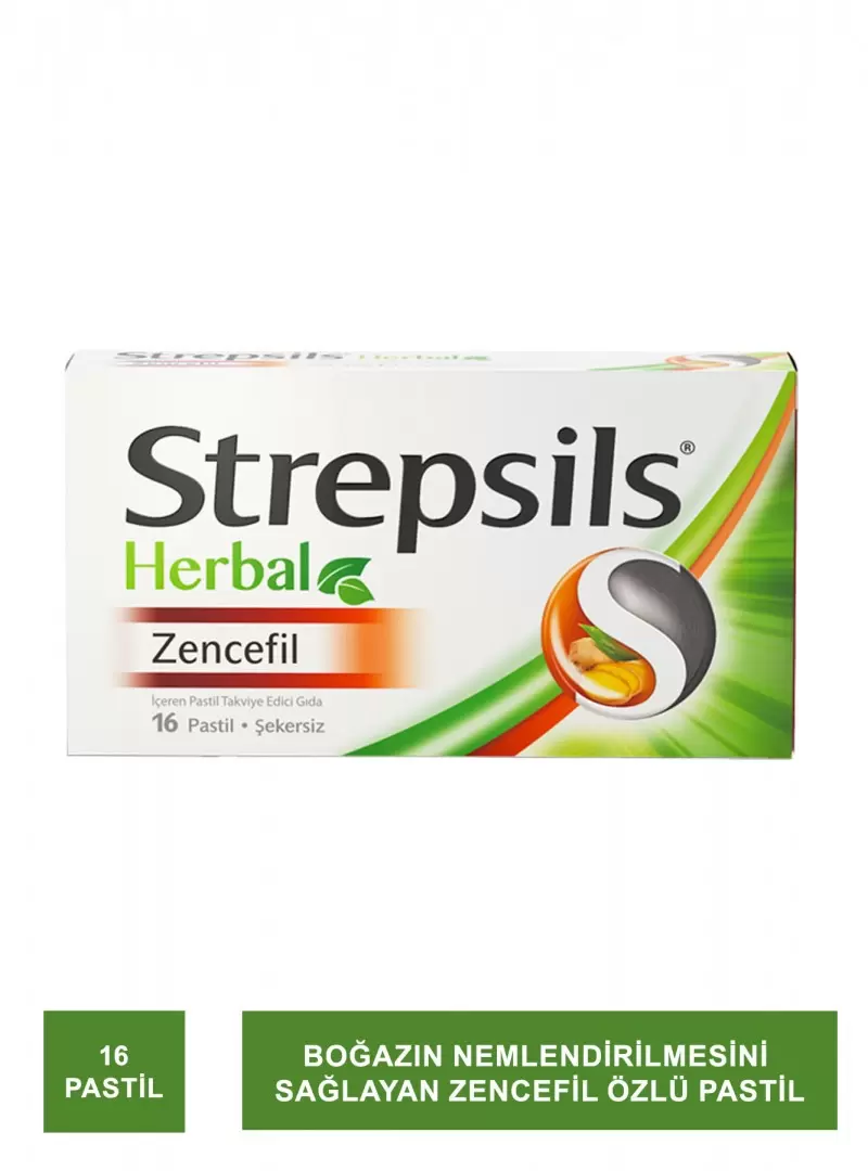 Strepsils Herbal Zencefil 16 Pastil