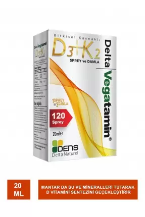 Delta Vegatamin D3 K2 Sprey Damla 20 ml