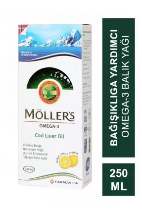 Möller's Omega Şurup Limon Aromalı 250 ml