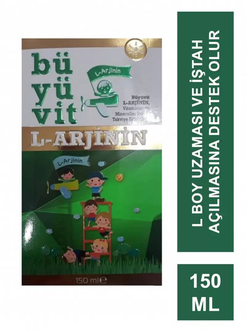 Büyüvit L Arginin Multivitamin ve Mineraller içeren Şurup 150ml