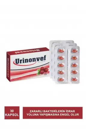 Urinonvef Cranberry 30 Kapsül