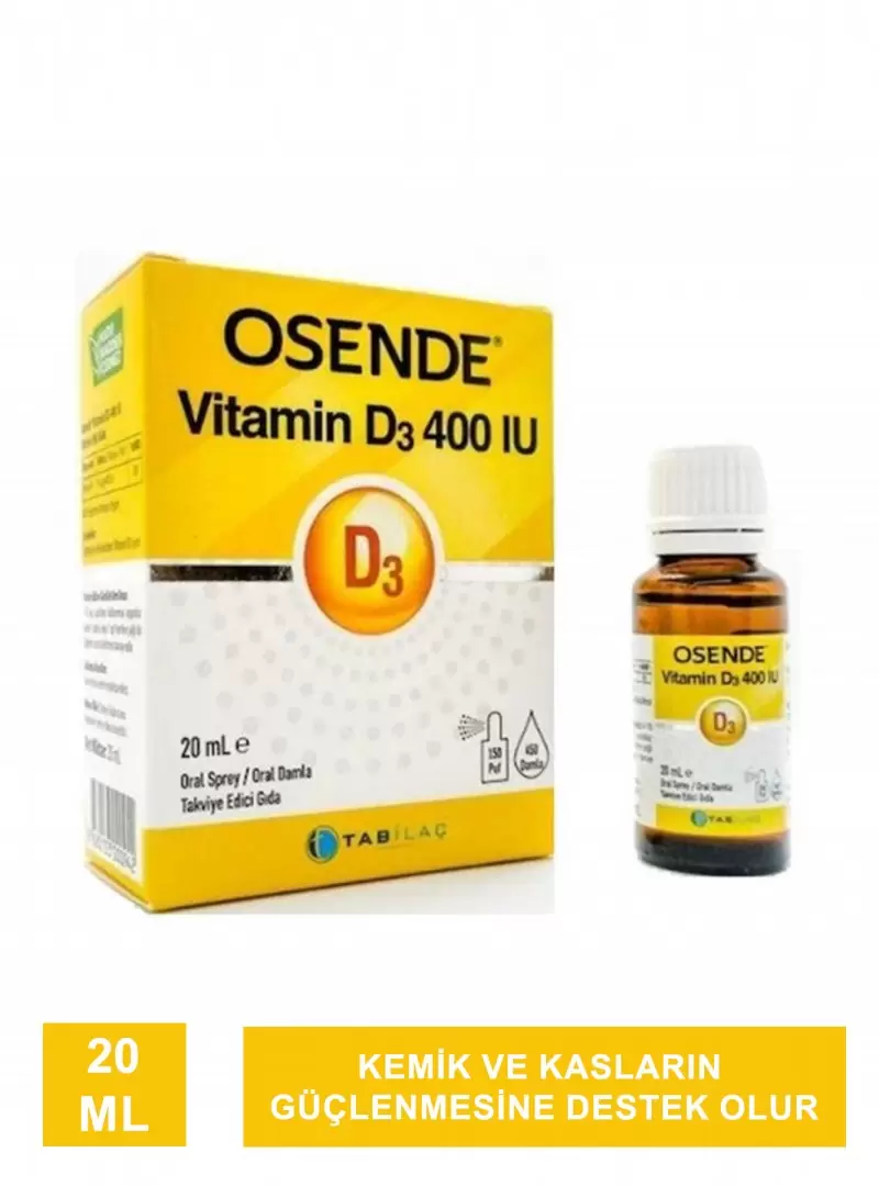 Osende Vitamin D3 400IU Damla Sprey 20ml