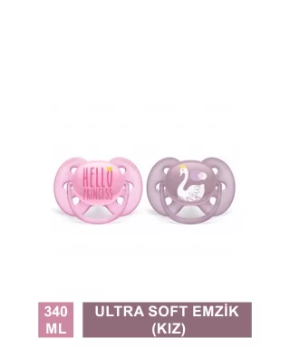 Philips Avent Ultra Soft 6-18 Ay 2'li Emzik - Kız ( SCF223/02 )