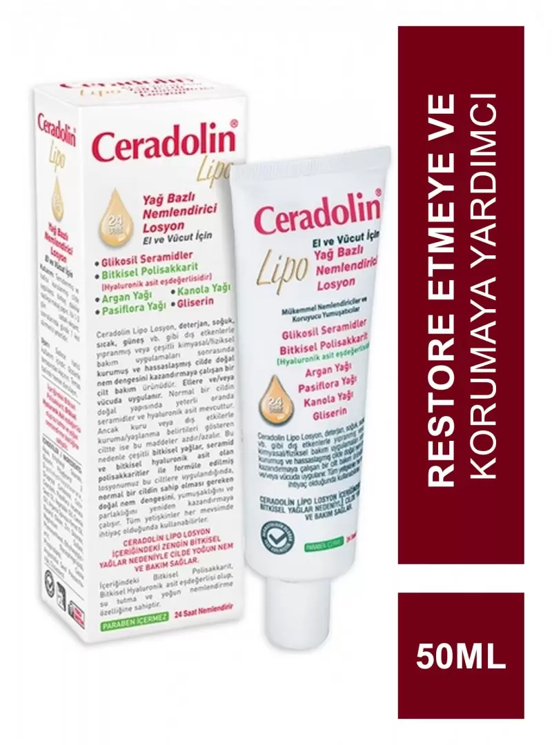 Ceradolin Lipo Yağ Bazlı Nemlendirici Losyon 50ml