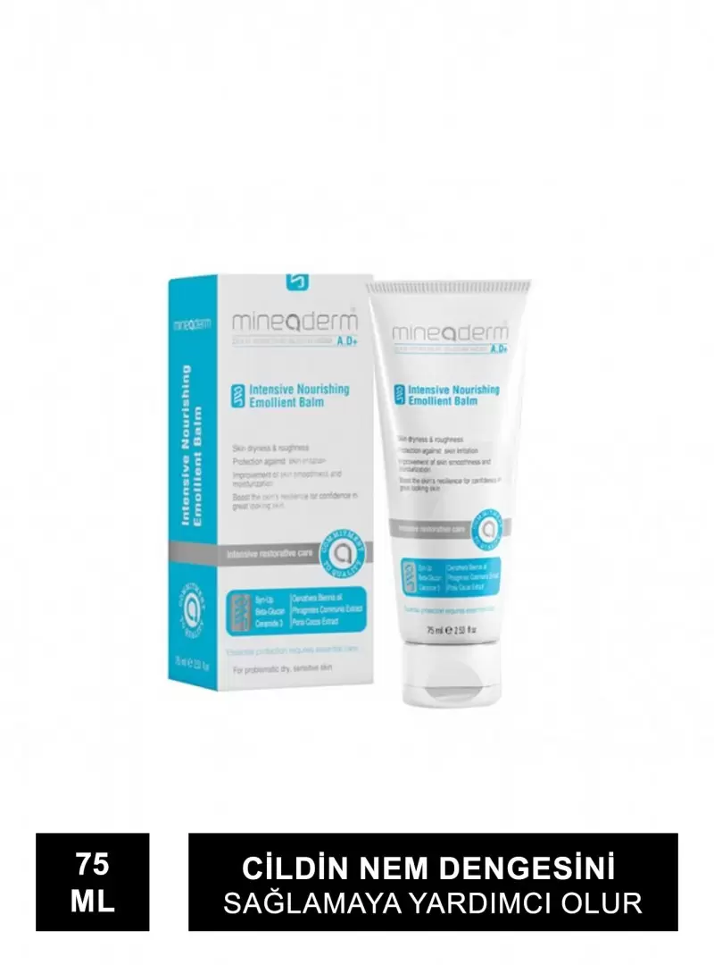 Mineaderm Intensive Nourishing Emollient Balm ( Kuru Ciltler İçin Nemlendirici Balsam ) 75 ml