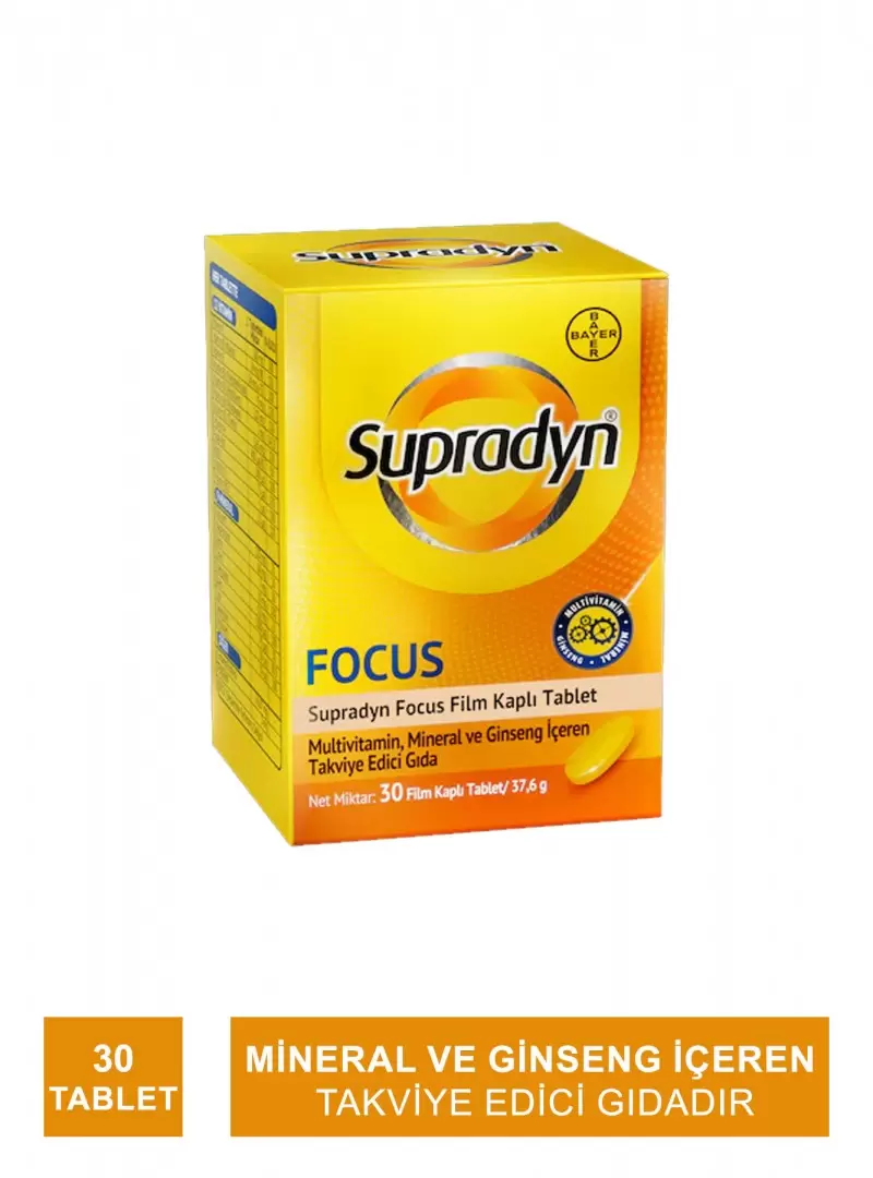 Supradyn Energy Focus 30 Tablet (S.K.T 09-2024)