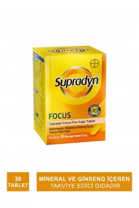 Supradyn Energy Focus 30 Tablet (S.K.T 09-2024)