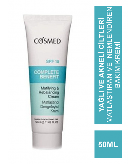 Cosmed Complete Benefit Matifying & Rebalancing Cream Spf 15 50 Ml 