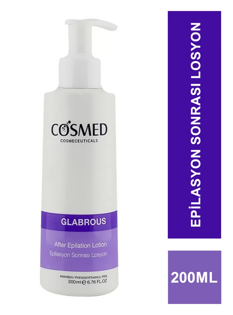 Cosmed Glabrous 200ml - Epilasyon Sonrası Losyon