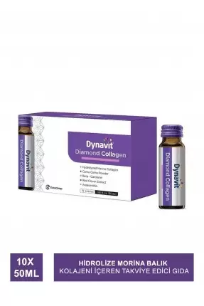 Dynavit Diamond Collagen Sıvı Takviye Edici Gıda 10 x 50 ml