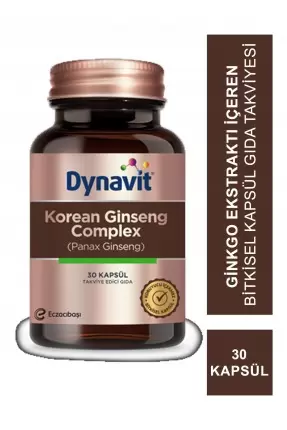 Dynavit Korean Ginseng Complex Panax Ginseng 30 Kapsül