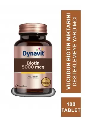 Dynavit Biotin 5000 mcg 100 Tablet