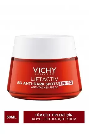 Vichy Liftactiv B3 Anti Dark Spots Spf 50 Cream Koyu Leke Karşıtı 50 ml