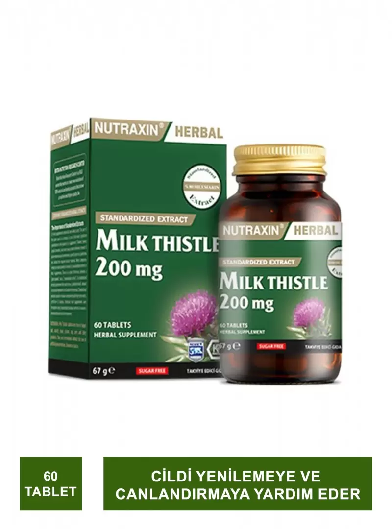 Nutraxin Milk Thistle 200 mg 60 Tablet