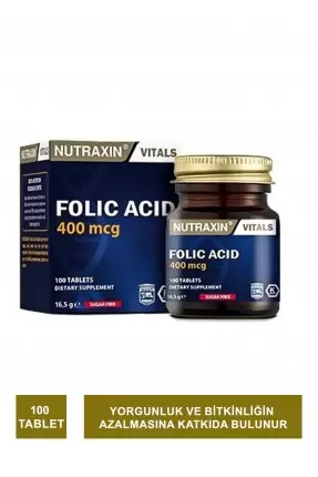 Nutraxin Folic Acid 100 Tablet