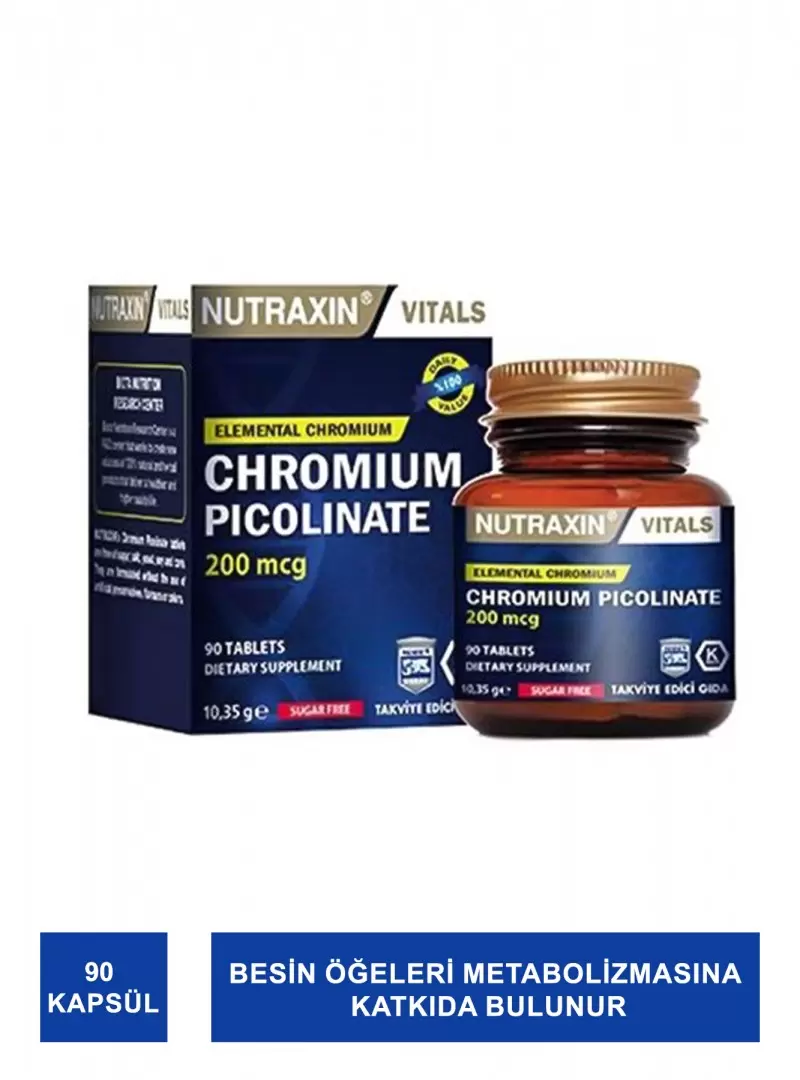 Nutraxin Chromium Picolinate 90 Kapsül