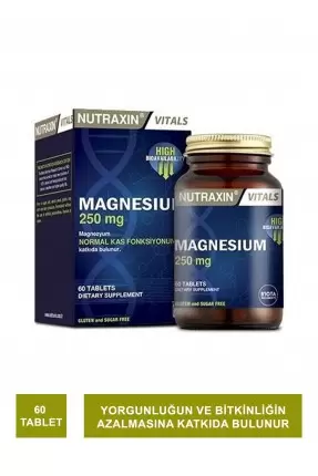 Nutraxin Magnesium 250 mg 60 Tablet