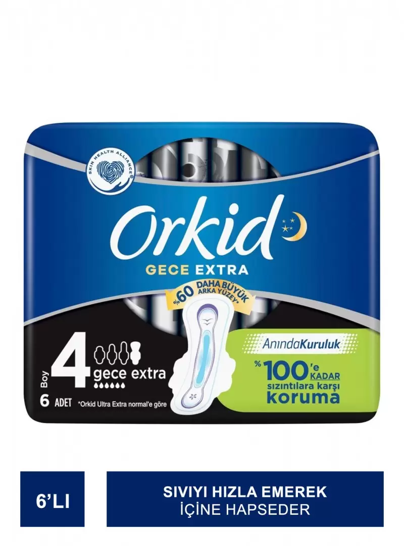 Orkid Ultra Gece Extra ( Boy : 4 ) 6 Adet