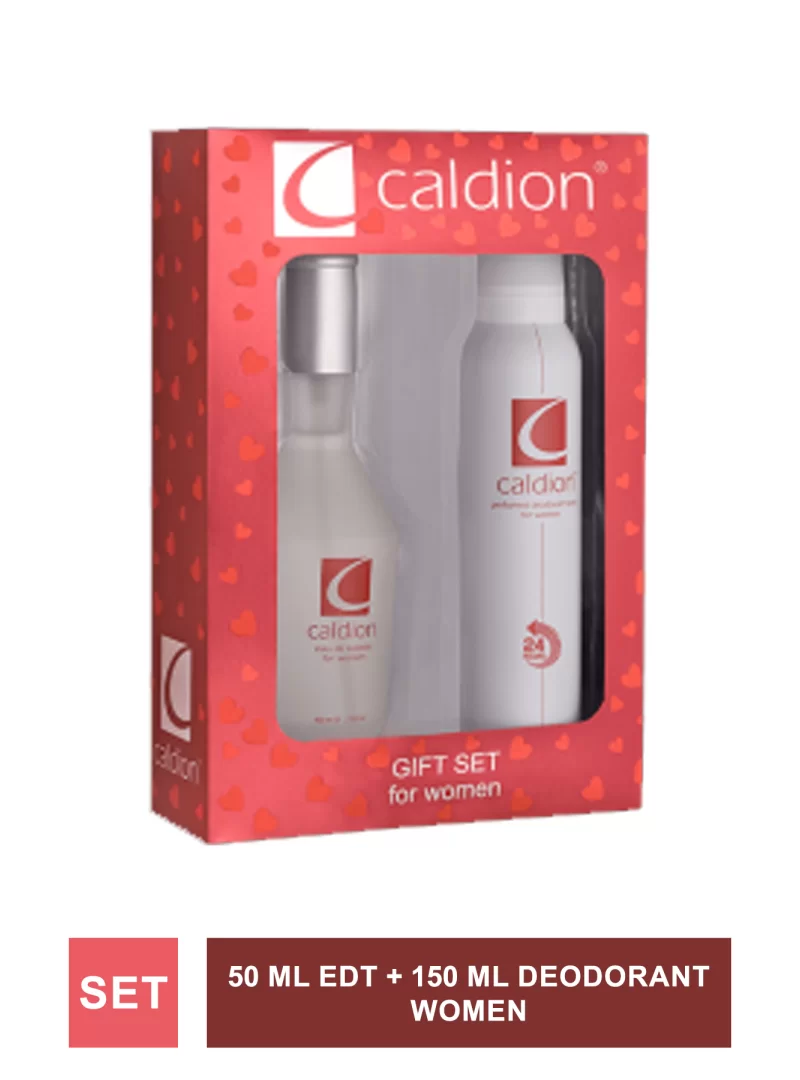 Caldion Women 50 ml Edt + 150 ml Deodorant (S.K.T 09-2025)