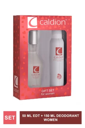 Caldion Women 50 ml Edt + 150 ml Deodorant (S.K.T 09-2025)