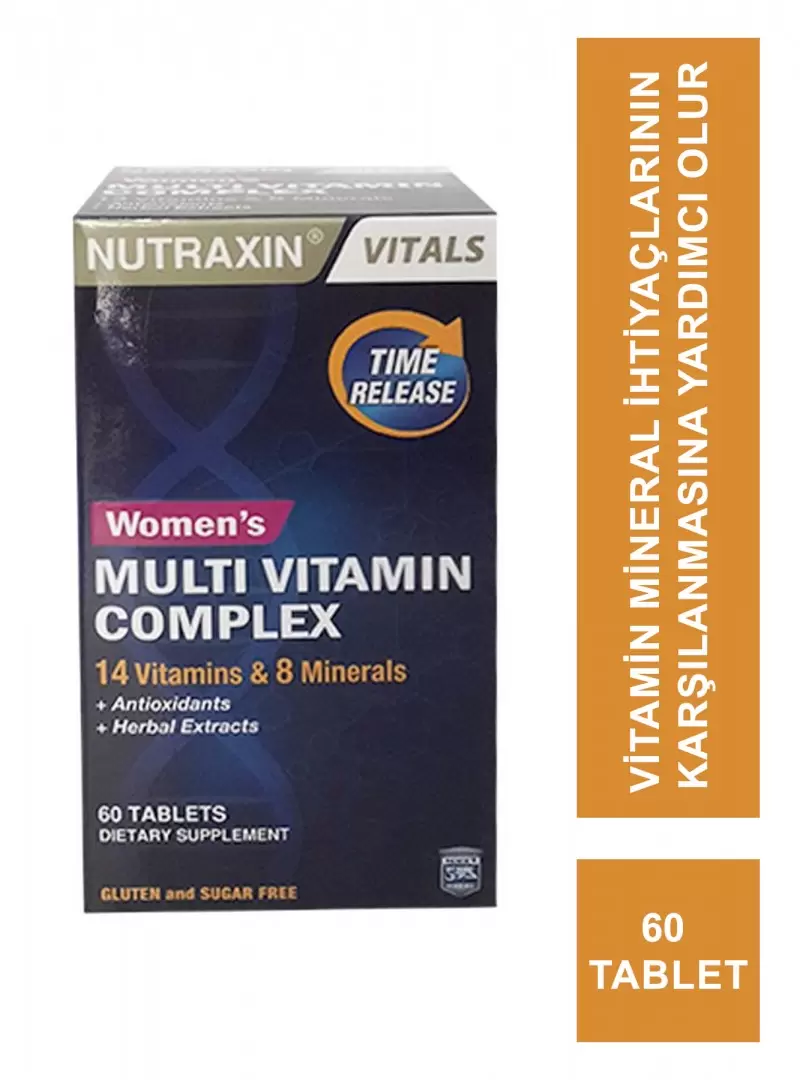 Nutraxin Womens Multi Vitamin Complex 60 Tablets