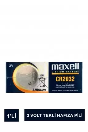 Maxell CR2032 Lithium Hafıza Pili 1 Adet