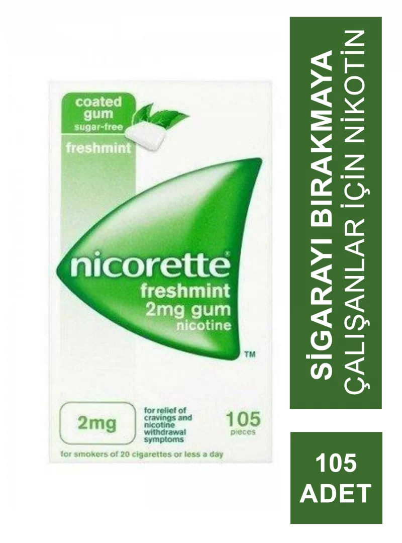 Nicorette Freshmint 2mg Naneli Sakız 105 Adet