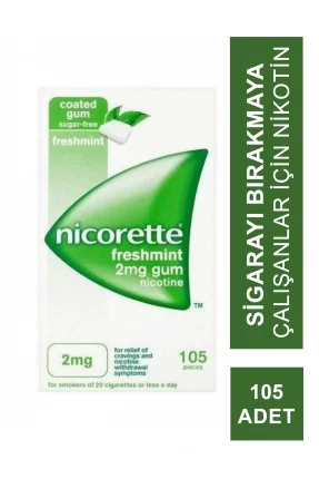 Nicorette Freshmint 2mg Naneli Sakız 105 Adet