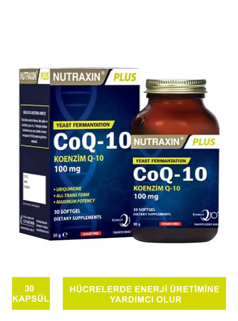 Nutraxin Coq-10 Koenzim Q-10 30 Softgel Kapsül