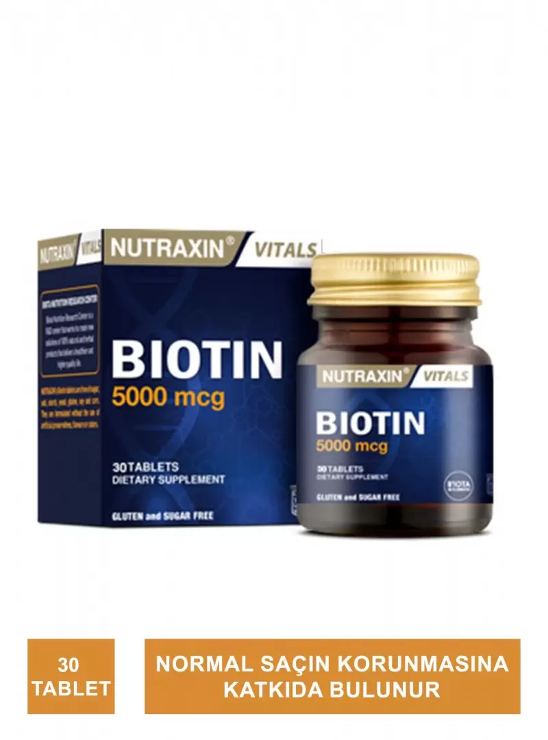 Nutraxin Biotin 5000 mcg 30 Tablet