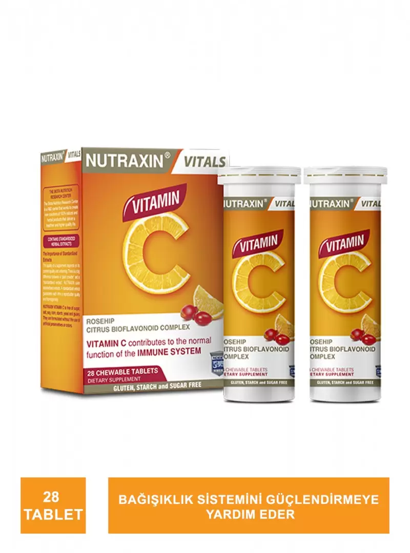 Nutraxin Vitamin C 28 Çiğneme Tableti