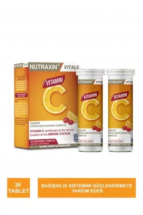 Nutraxin Vitamin C 28 Çiğneme Tableti