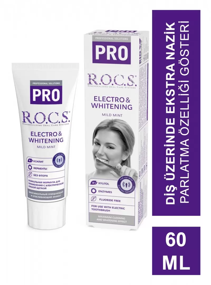 Rocs Pro Electro & Whitening Diş Macunu 60 ml