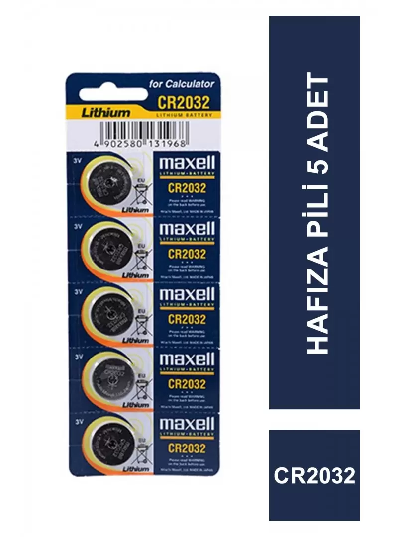 Maxell CR2032 Lithium Hafıza Pili 5 Adet