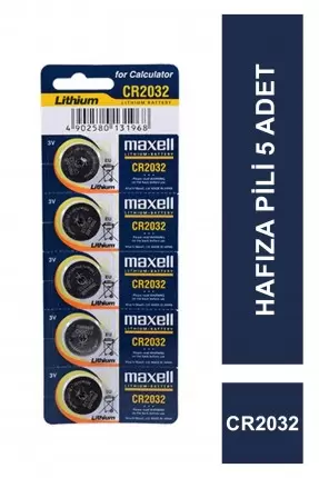 Maxell CR2032 Lithium Hafıza Pili 5 Adet