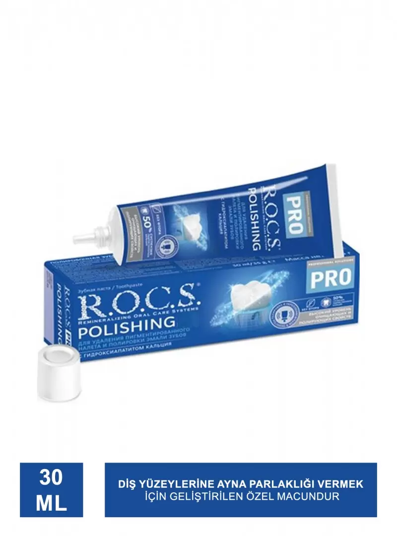 Rocs Pro Polishing Parlatma Diş Macunu 30 ml