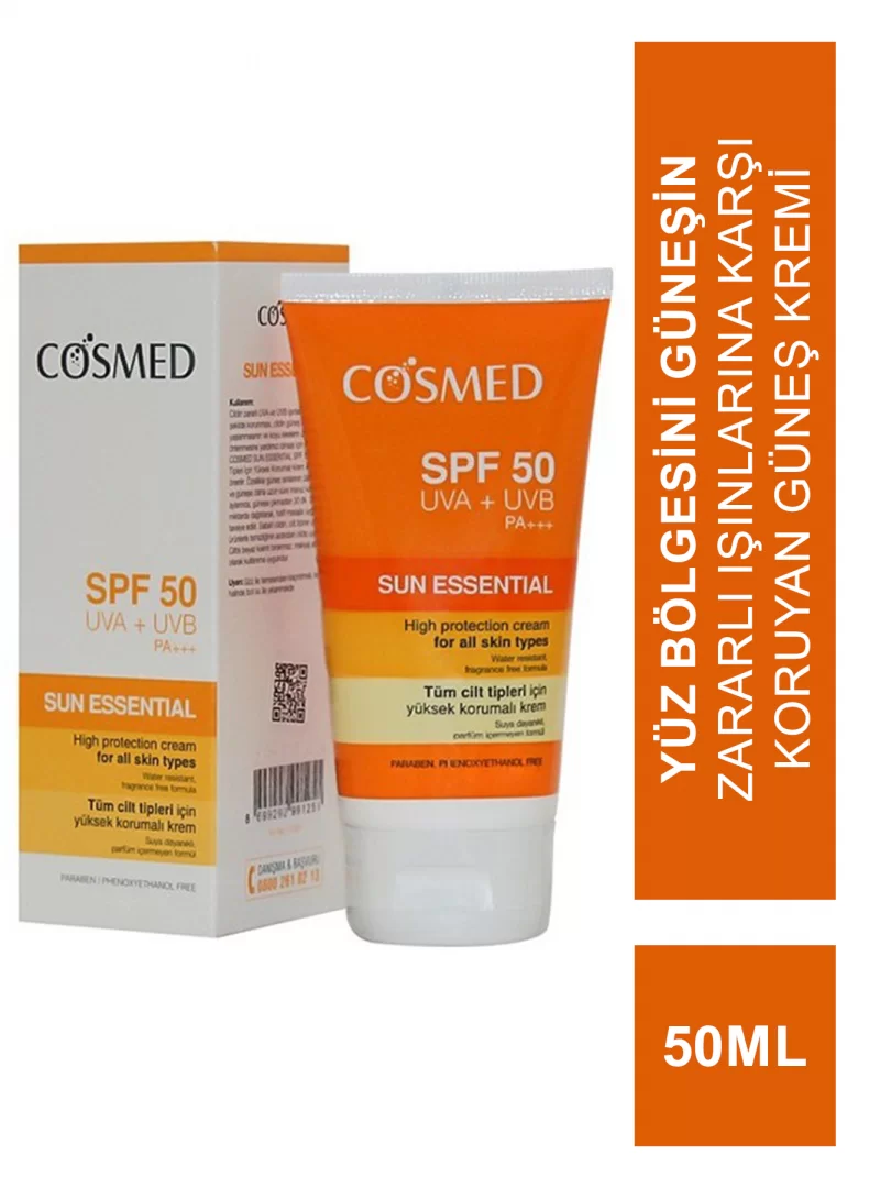 Cosmed Sun Essential Güneş Koruyucu Yüz Kremi SPF50