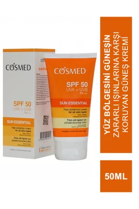 Cosmed Sun Essential Güneş Koruyucu Yüz Kremi SPF50